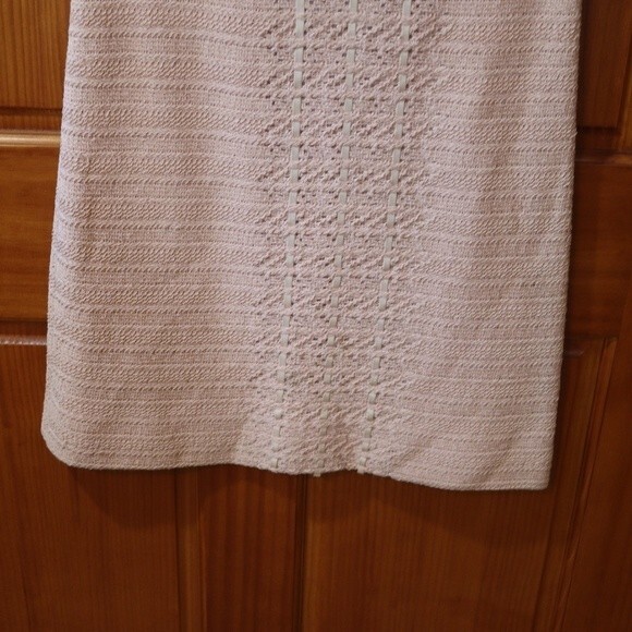 Vintage Lace Crochet Pink Lace Sleeveless Dress 12 - Picture 10 of 16